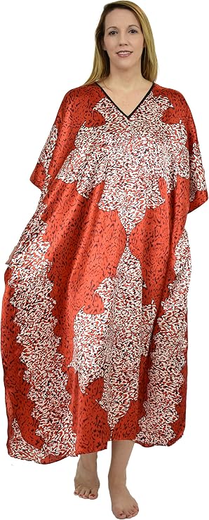 up2dateファッションCaftan with Surreal風の花印刷、スタイル# caf-47