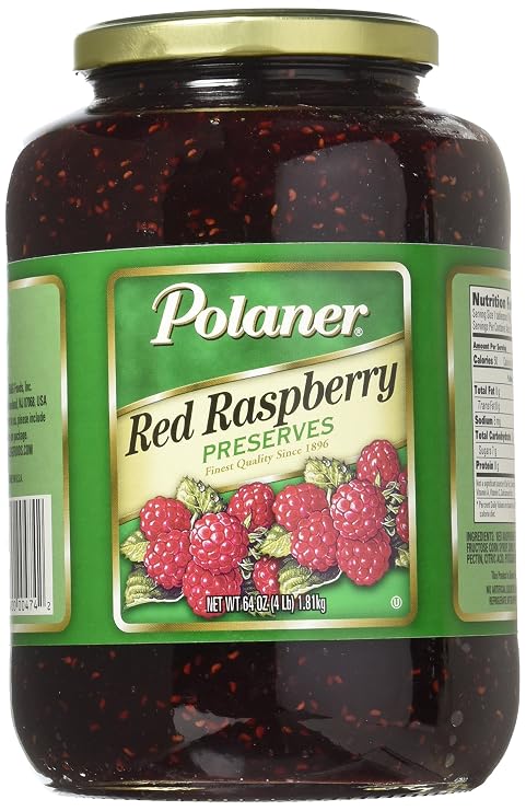 Polaner Red Raspberry Preserve, 32 Ounce