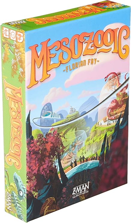 Mesozooic Board Game - Dinosaur Zoo Building Game, Fast-Paced Real-Time Puzzle Game for Kids & Adults, Ages 8, 2-6 Players, 20 Minute Playtime, Made by Z-Man Games