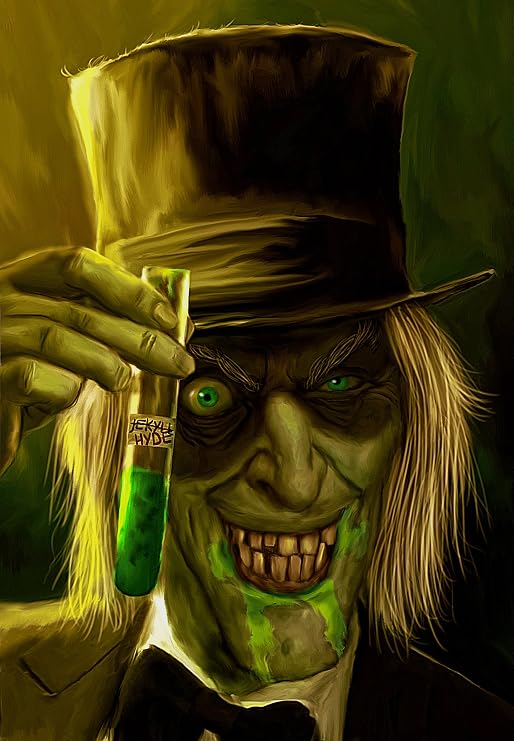 Mark Spears Monsters Artist Signed 'Dr Jekyll and Mr. Hyde' Full Bleed Comic Book Art Print 11x17 Horror Movie Monsters Poster
