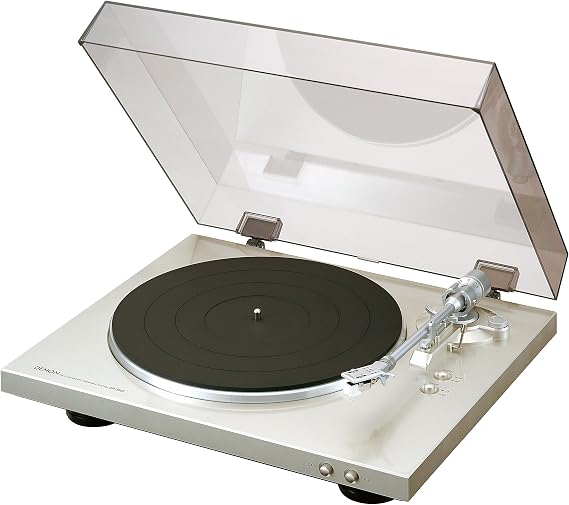 Denon DP-300FSP DP-300F Analog Record Player with Phono Equalizer, Full Auto Cartridge Included, Premium Silver