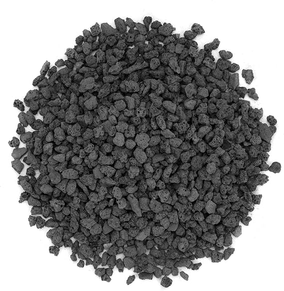 Stanbroil Black Lava Rock Granules, Decorative Rock 10 Pounds (0.1"-0.2") | for Fire Bowls, Fire Pits, Gas Log Sets, Indoor or Outdoor Fireplaces