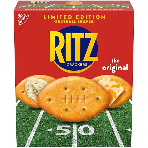 RITZ Football Shapes Original Crackers, Limited Edition, 12.3 oz