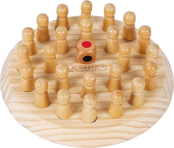 TOWO Wooden Memory Game for Kids, Family Matching Board Game