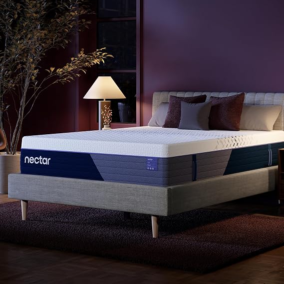 Nectar Luxe 14 Hybrid Mattress, Full, Medium Firm,