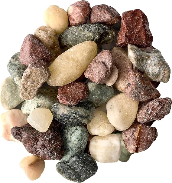 Ashland Mixed Decorative Marble River Rocks, 12 Pack