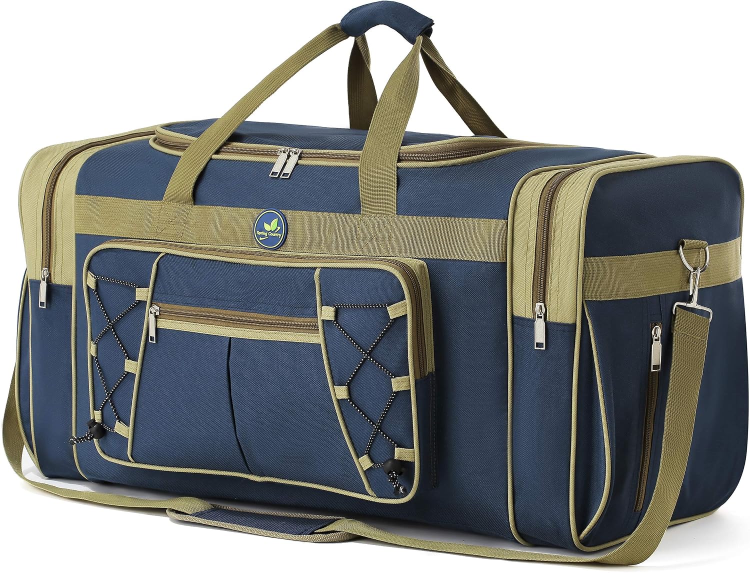 Travel Duffle Bags for Men 26" Weekender Over Night Carry On Bag Lightweight Extra Large Oxford Duffel Gym Sturdy Luggage Water-proof foldable Holdall, Blue, Travel