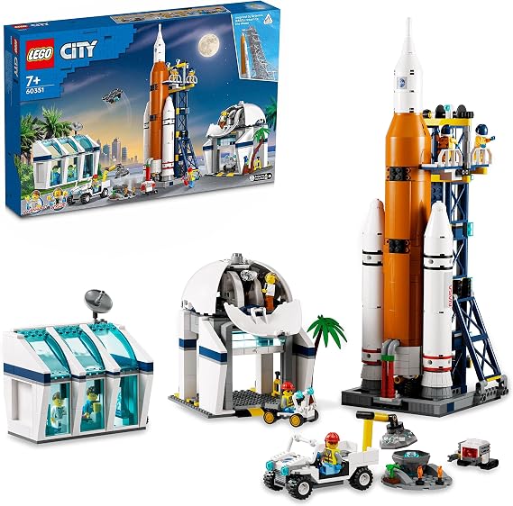 LEGO® City Roket Fırlatma Merkezi 60351 - Çocuklar İçin Yaratıcı Oyuncak Yapım Seti (1010 Parça)