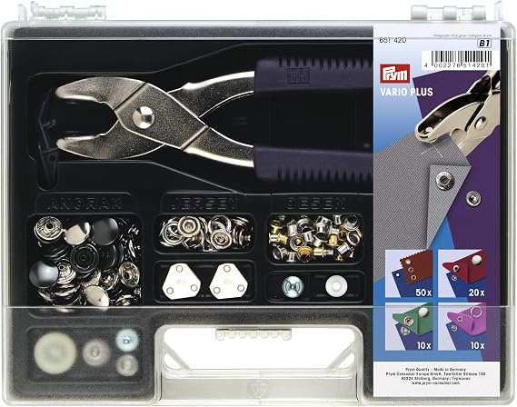 Prym Vario Plus Press Fastener & Eyelet Assortment Kit - Each