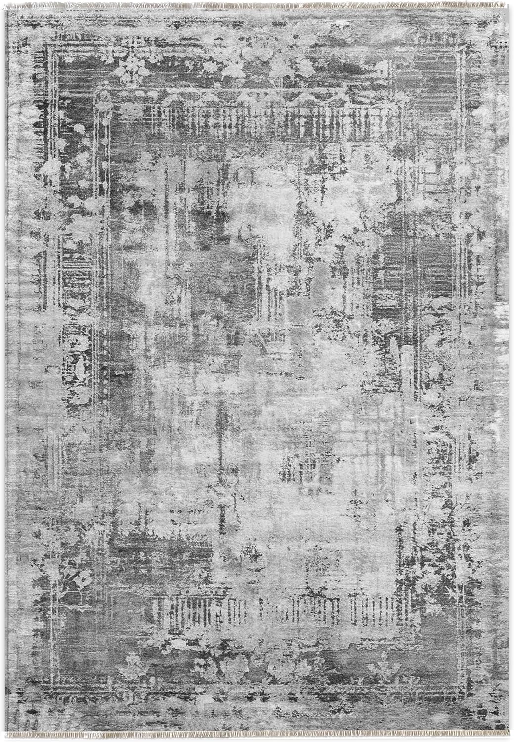 Anti-allergic washable chenille carpet rug aging, modern pattern living room, living room, childrens room, kitchen, hallway carpet, runner 80 x 150 cm