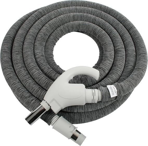 Cen-Tec Systems 94093 35 Ft. Low Voltage Central Vacuum Installed Hose Sock, Light Gray