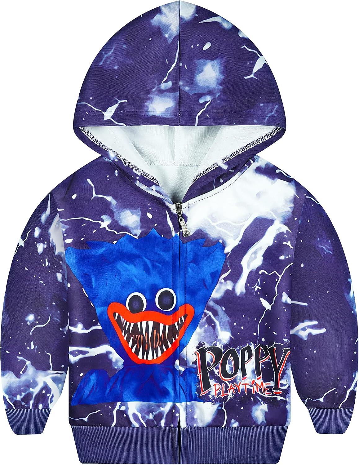 Huggy Wuggy Hoodies Boys Poppy Playtime Sweatshirts Cartoon Jacket Coat Clothes 4-9Y