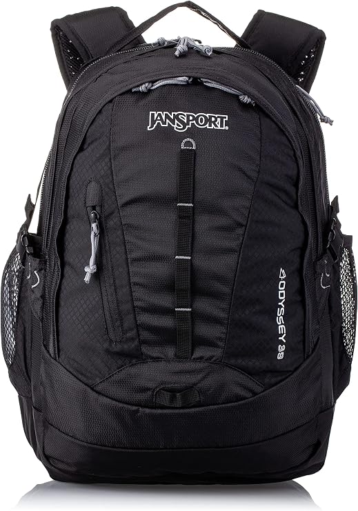 JanSport 39L Odyssey Backpack 15 Inch Laptop Sleeve, Black
