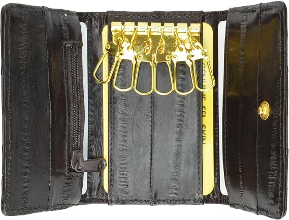 MARSHAL Eel Skin Soft Leather Key Case Wallet