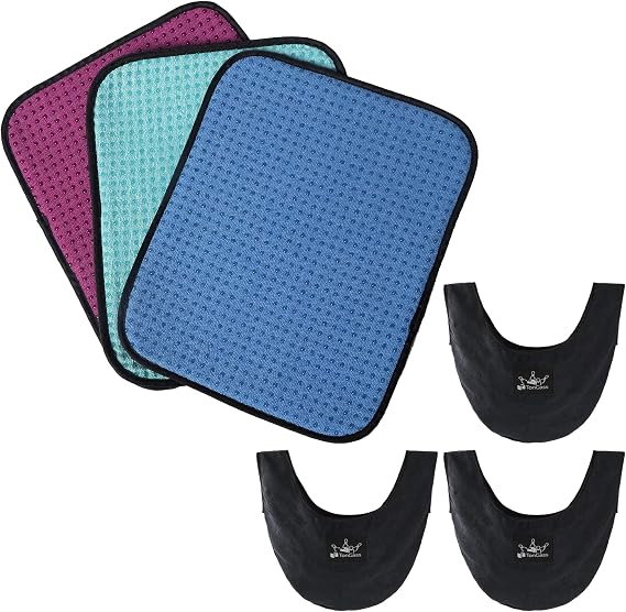 TonGass 3-Pack Bowling Ball Towel, and 3-Pack Bowling Ball Seesaw Bag