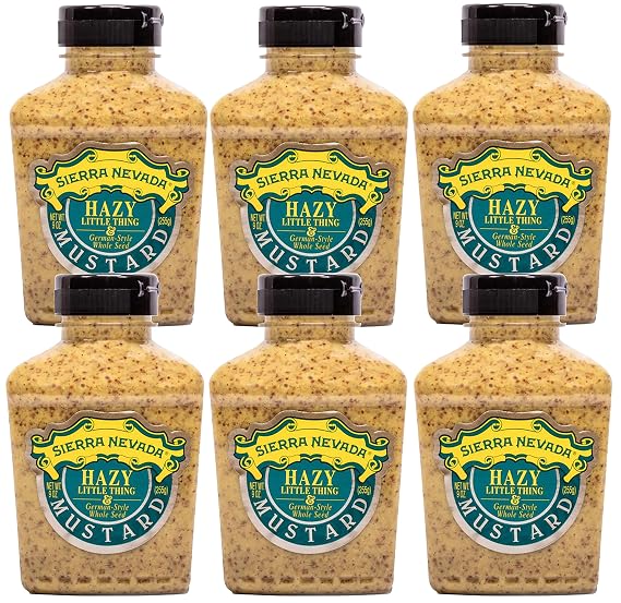 Sierra Nevada Mustard Hazy Little Thing and German-Style Whole Seed, 9 Oz Squeeze Bottle - 6 bottles
