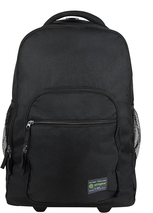 Ecogear Rolling Dhole Laptop Backpack, Black, Wheeled Backpack