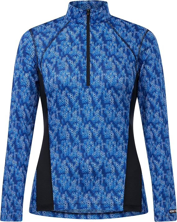 Kerrits Women's EquiBreeze Ice Fil Long Sleeve Horse Riding Shirt Light Cooling Equestrian Summer Top, UPF30 Sun Protection