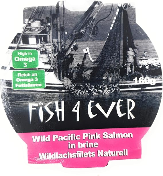 |(6 PACK) - Fish4Ever - Wild Alaskan Pink Salmon | 160g | 6 PACK BUNDLE