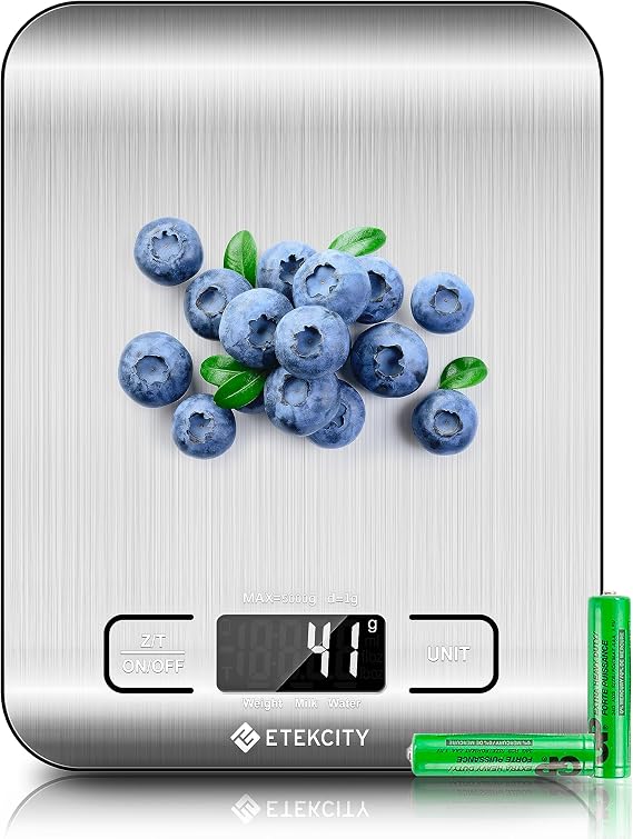 Etekcity Food Kitchen Scale, Digital Grams and Ounces, 11lb