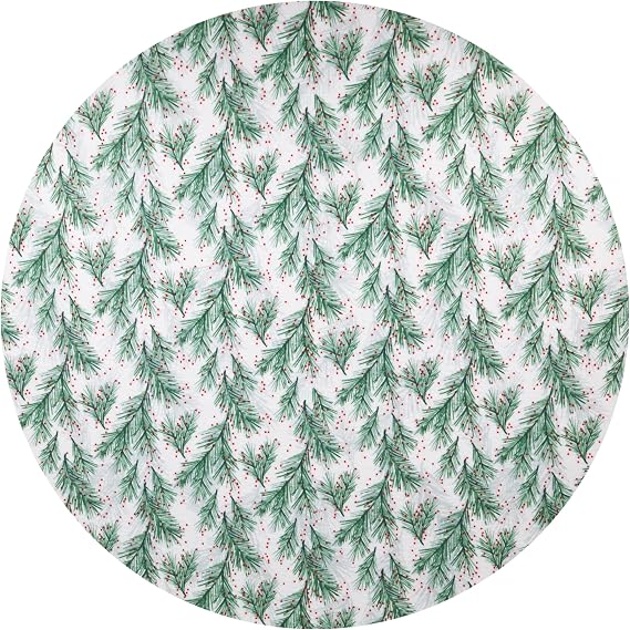 Drymate Christmas Tree Stand Mat (28), Protects Floors from Spills and Scratches, Absorbent, Waterproof, Machine Washable, Durable, (Made in The USA)(Holiday Sprinkled Spruce)