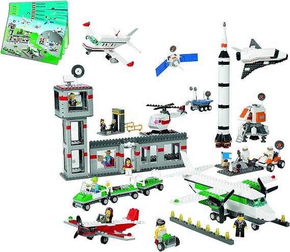 LEGO Space & Airport Set 9335, Fine Motor Skills & Collaboration Educational Toy for Boys & Girls Ages 4 & Up (1, 176Piece)
