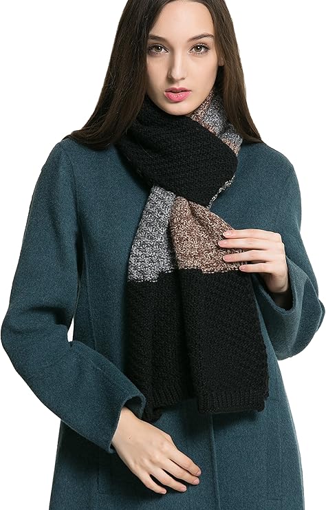 NEOSAN Women Men Winter Thick Cable Knit Wrap Chunky Warm Scarf