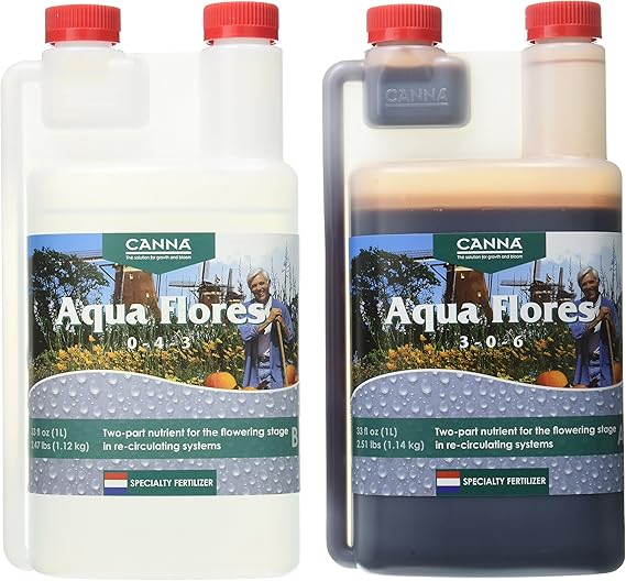 Canna Aqua Flores A & B, 1 L, Set of 2