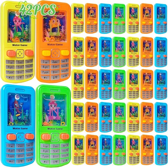 12 Pack Water Ring Toss Handheld Game,90s Nostalgia Cell Phone Toys
