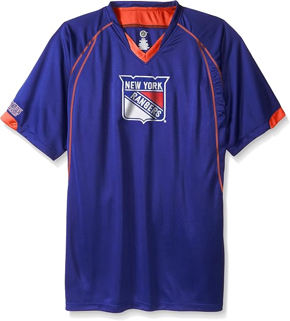 NHL Big and Tall Men's Short Sleeved Birds Eye T-Shirt