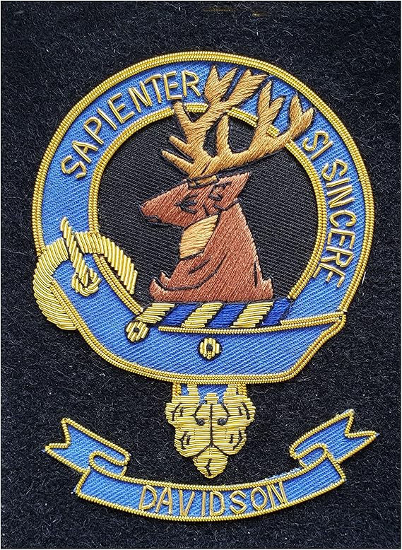 Davidson Scottish Clan Embroidered Blazer Crest