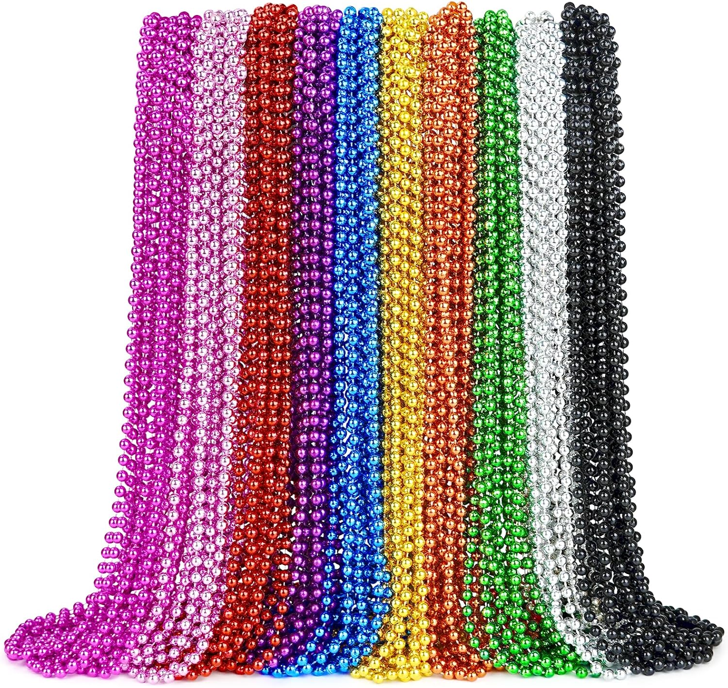 ZYFLSQ 7mm Beaded Necklaces Bulk Party Favors Decorations