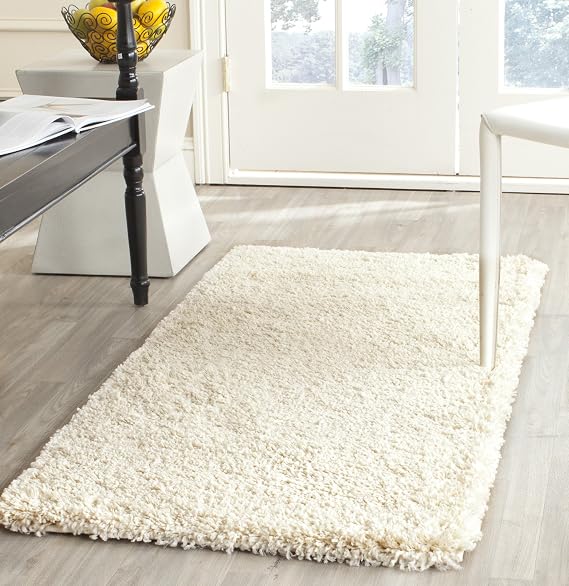 SAFAVIEH California Shag Accent Rug 2'x3', Soft Plush Ivory SG151-1212