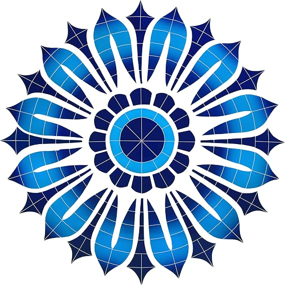 Provincial Medallion Ceramic Swimming Pool Mosaic (48" x 48")