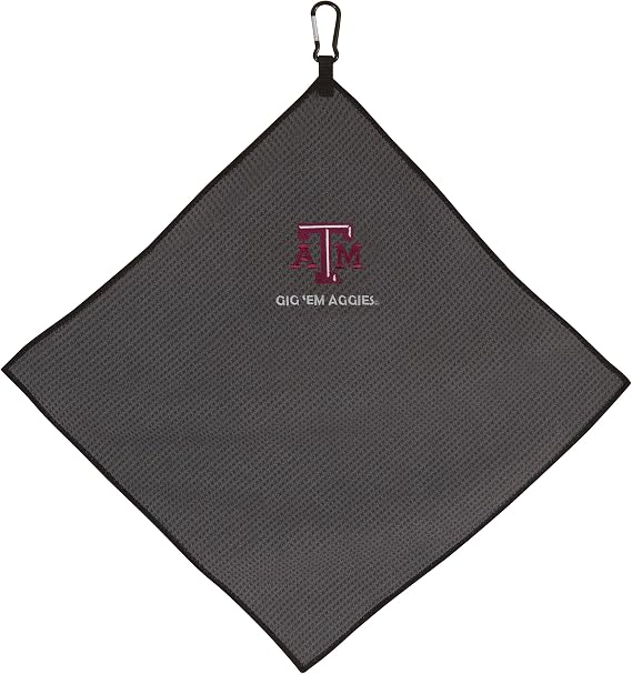 Team Effort Collegiate 15" x 15" Grey Microfiber Towel