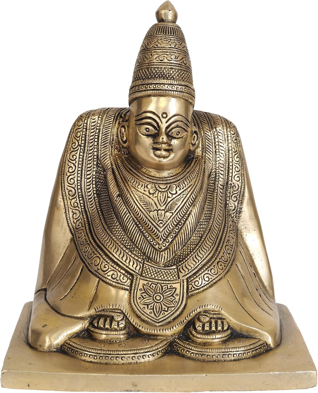 Exotic India Goddess Manasa Devi - Brass Statue