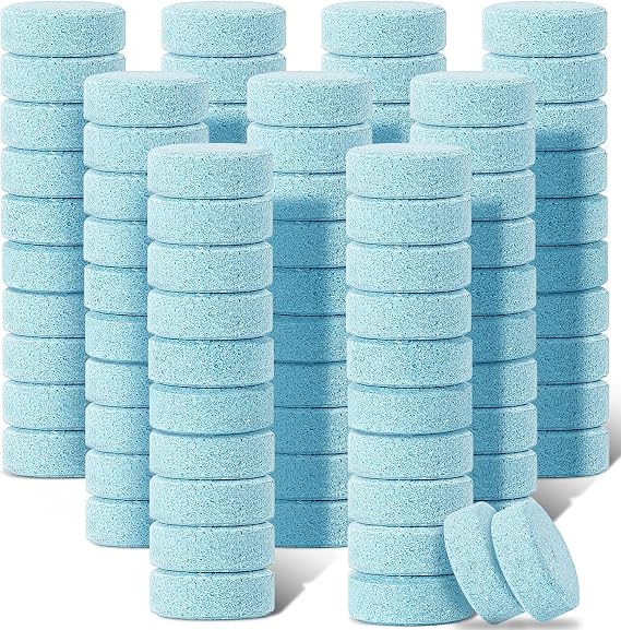 AL- FALAH 100 Pcs Car Windshield Washer Tablets Cleaning Washer Fluid Tablets Glass Concentrated Cleaner Windshield Wiper Fluid Solid Effervescent Remove Auto Glass Stains Clear Car Vision