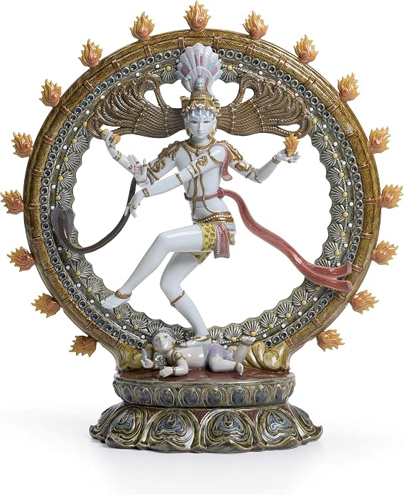 LLADRO Shiva Nataraja Sculpture. Limited Edition. Porcelain Shiva.