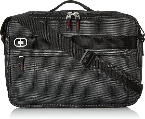 OGIO International Renegade Brief Laptop Backpack, Black Pindot, 11" H x 15.5" W x 2.5" D