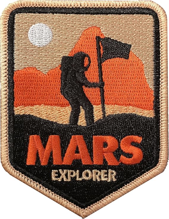 Space Patch - Mars Explorer Iron on Patch/NASA Patch