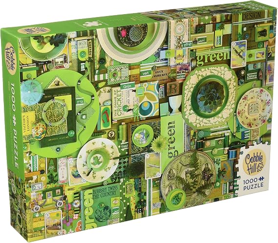 COBBLE HILL Green Jigsaw Puzzle (1000 Piece)